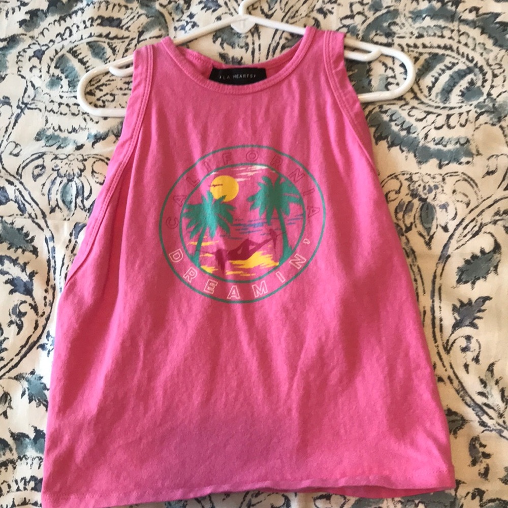 pink crop top